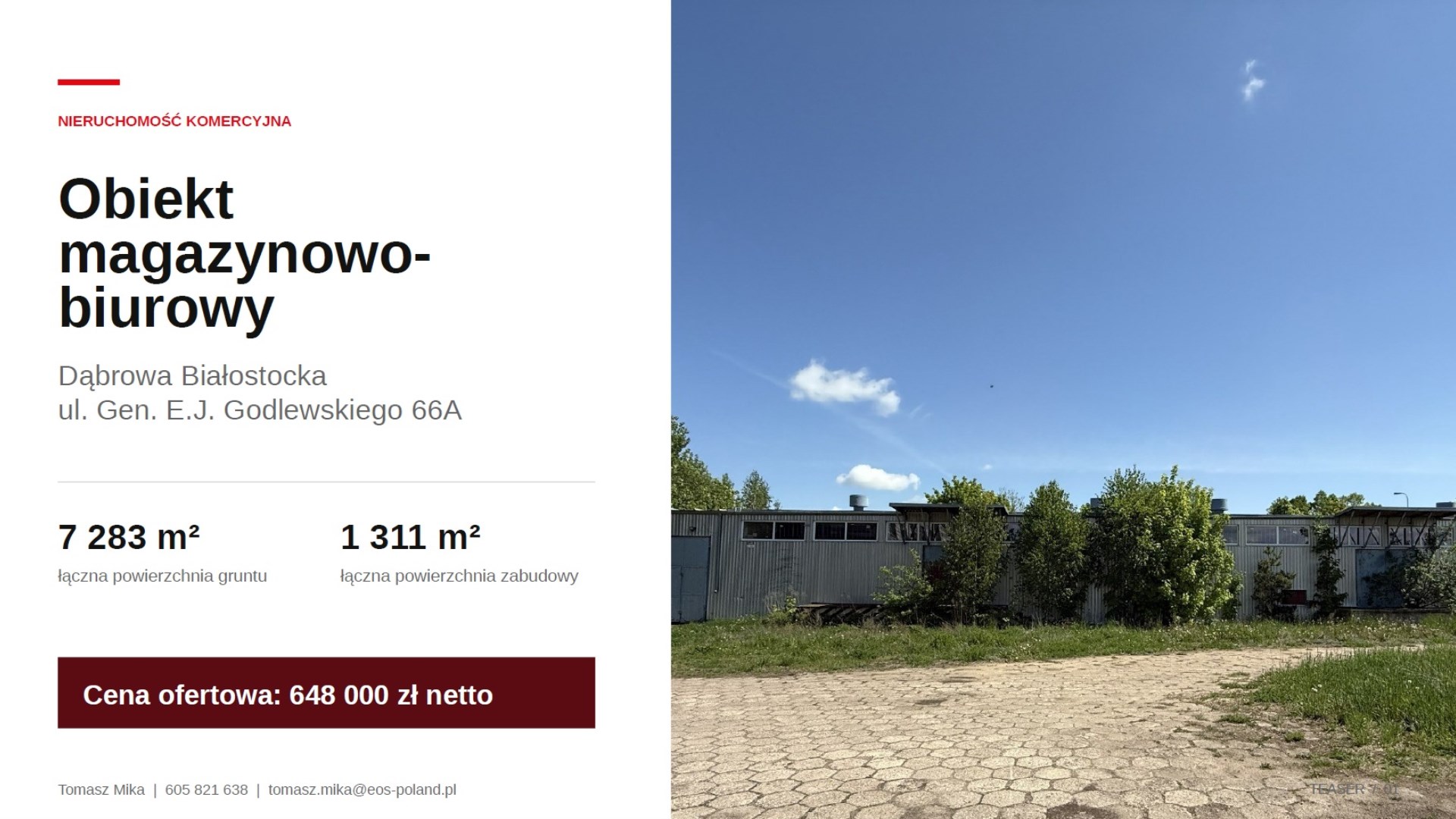 Działka na sprzedaż